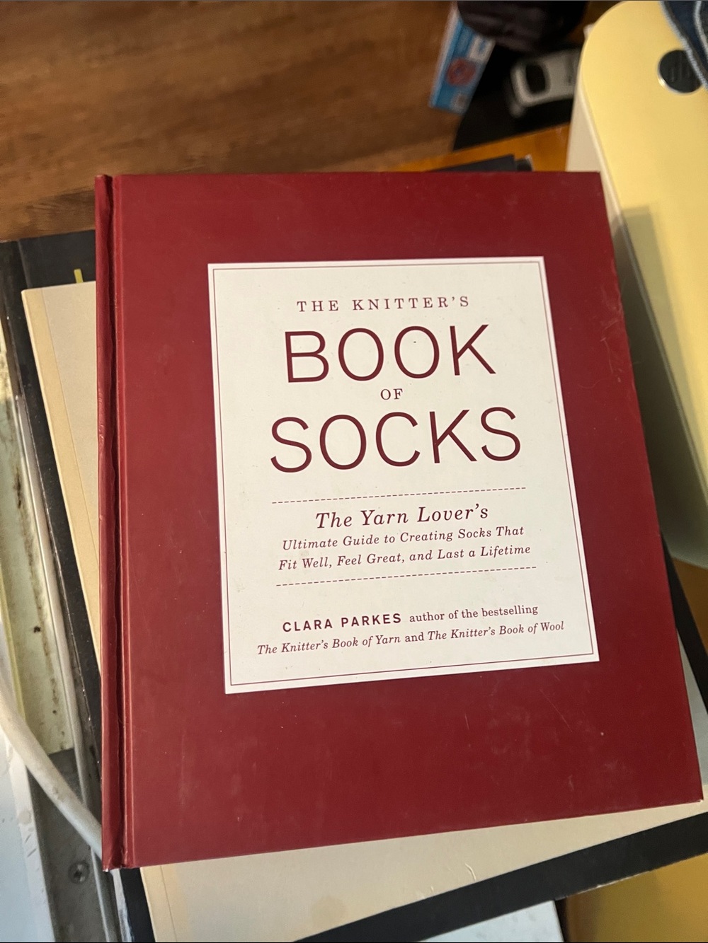 The Knitter's Book of Socks by Clara Parkes - Sock Patterns (in Red)